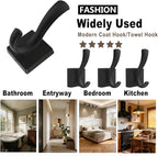 TOFIIGREM Black Towel Hooks Coat Hook, Towels Robe Holder - Image 5
