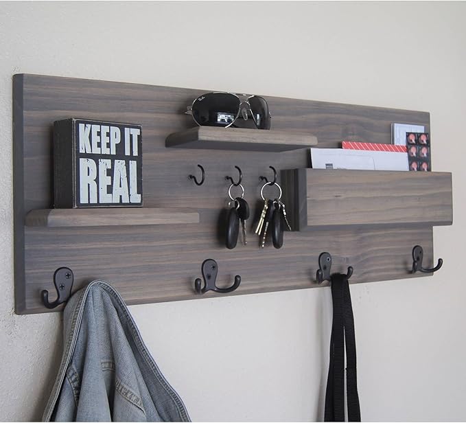 Homanu 54 Pack Coat Hooks, Heavy Duty Double Prong Coat Hooks Wall Mounted - Image 7
