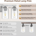 5-Light Bathroom Light Fixtures, Brushed Nickel Light Fixture, Classic Wall - Image 5