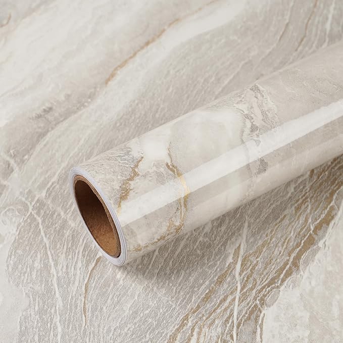 VEELIKE Large Size Marble Contact Paper Peel and Stick Countertops by VEELIKE
