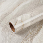 VEELIKE Glossy Beige Gold Marble Contact Paper by VEELIKE