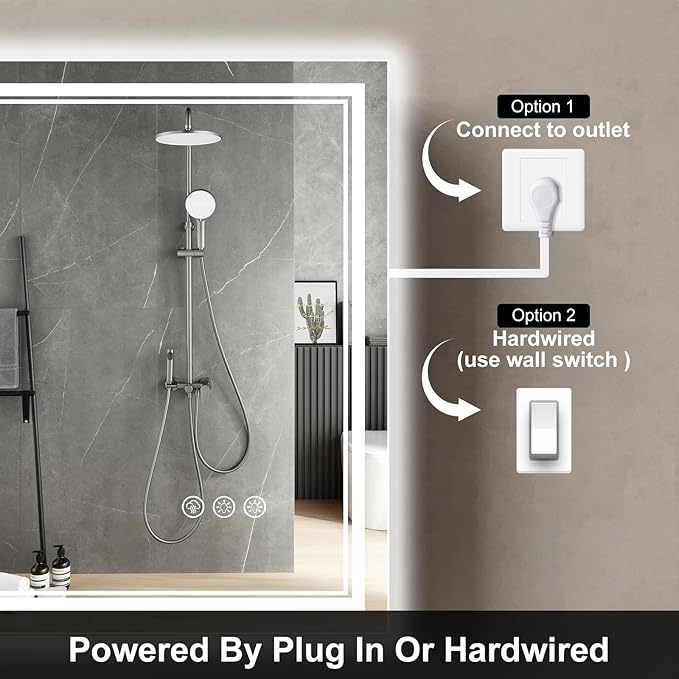 Ratsamee 55x30 Inch LED Bathroom Mirror - Image 6