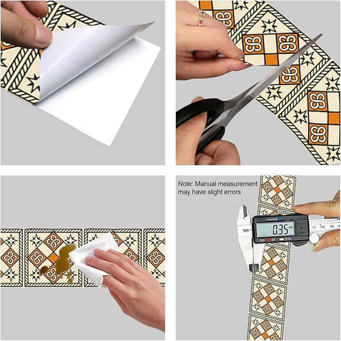 HOMETITUTE Wallpaper Border Peel and Stick Decorative Wall Trim Self Adhesive - Image 8