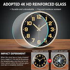 Wall Clock, 8inch Modern Silent Non-Ticking Wall Clocks Battery Operated - Image 5
