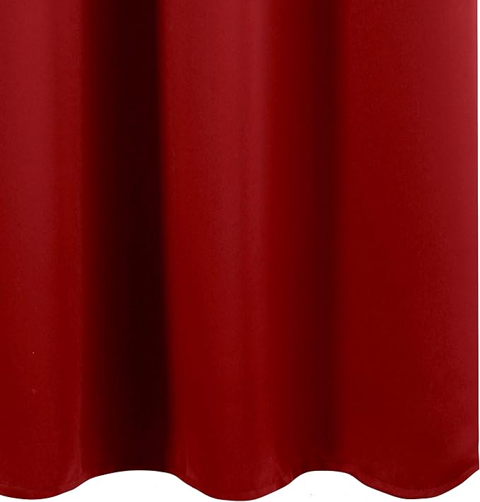 LEMOMO Red Thermal Blackout Curtains/42 x 95 Inch/Set of 2 Panels Room - Image 9