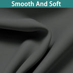Yakamok Dark Grey 100% Blackout Curtains 54 Inch Length, Heat and Full Light - Image 7