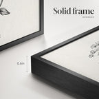 Framed Black and White Floral Wall Art - Image 6