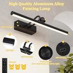 Battery Operated Wall Light for Living Room Picture Light for Wall Set of 2 - Image 6