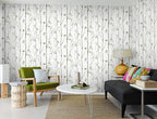 Timeet Floral Wallpaper Peel and Stick Green Leaf Contact Paper Boho Flower - Image 6