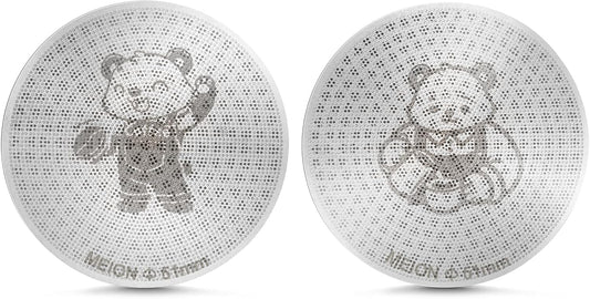 MEION 51mm Espresso Puck Screen-2 Pack 0.8mm Thickness Espresso Filter Screen, Reusable Metal Coffee Filter for Bottomless Portafilter Basket 51mm, Stainless Steel Coffee Puck Screen