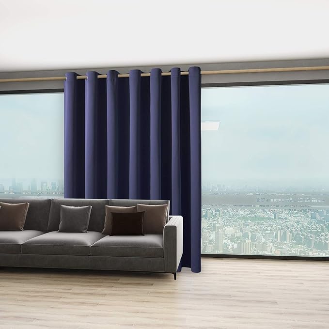 BONZER Room Divider Curtain Total Privacy Wall Wide Thermal Insulated Blackout - Image 6