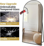 Prywot Arched Floor Mirror, 76 "x 34" Full Length Mirror Wall Mirrors Hanging - Image 5