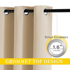NICETOWN Sliding Door Curtain Panel Room Darkening Window Treatment - Image 2