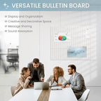Large Cork Bulletin Board for Wall 36"x24", 6 Pack Felt Slat Wall Panel Tiles - Image 2
