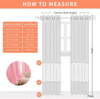 XiDi Pink Curtains for Bedroom Decor, Girls Room Blackout Curtains, Kids Room - Image 7