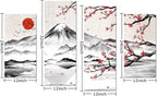 LyerArtork 4 Panel Japanese Ink Painting Wall Art Mount Fuji - Image 7