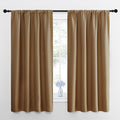 NICETOWN Gold Brown Blackout Curtains Panels by NICETOWN