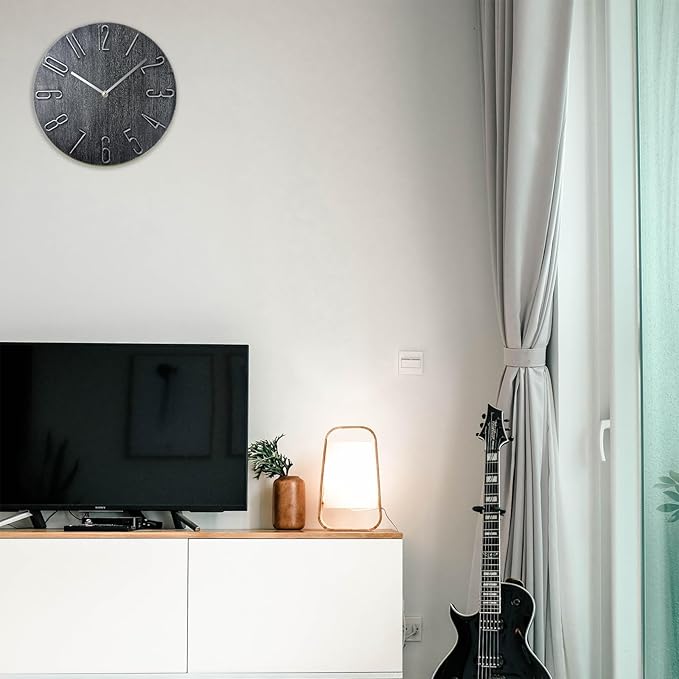 Wall Clock, Silent Clock, Wall Clocks Battery Operated， 12 inch Modern Wall - Image 8