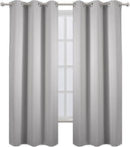 LEMOMO Blackout Curtains 42 x 84 inch/Light Grey Curtains Set of 2 - Image 2