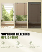 FoundGo Retro Bamboo Blinds 35" W x 72" H Bamboo Roman Shades Light Filtering - Image 5