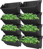24 Pack Vertical Garden Planter, 13 inch Wall Mounted Planter - Image 8