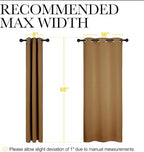 NICETOWN Sleek Blackout Curtains 68 inches Length - Image 7