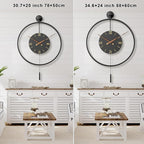 30.7×20 Inch Large Modern Decorative Wall Clocks - Image 3