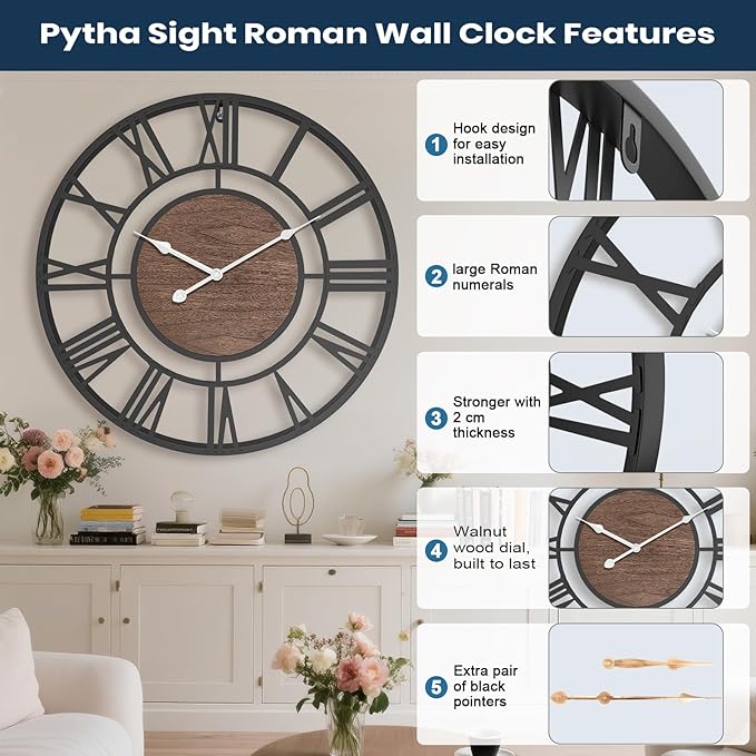 Pytha Sight 20 Inch Large Oversized Wall Cocks - Image 2