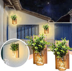Rustic Wall Sconces, Mason Jar Sconces, Farmhouse Home Decor, LED Fairy Lights - Image 4