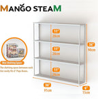 Mango Steam Wall-Mounted Steel Shelving Unit - Image 3