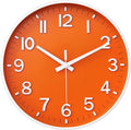 HZDHCLH Wall Clocks Battery Operated, Wall Clock Orange, 10 inch Wall Clock by HZDHCLH