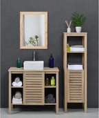 AAZZKANG Rustic Mirrors for Wall Rectangle Wood Frame Mirror Decorative for - Image 6