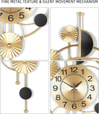 Large Wall Clock, Modern Silent Non-Ticking Metal Wall Clocks, Battery Operated - Image 7