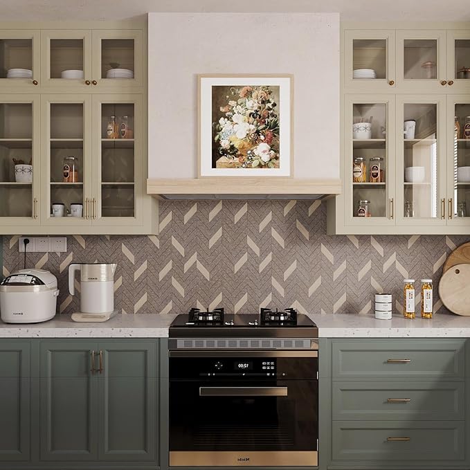 BOMENG Herringbone Peel & Stick Wallpaper - Image 5
