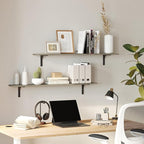 DINZI LVJ Long Wall Shelves, 55.1Inch Wall Mounted Shelves Set of 2, Extra - Image 8