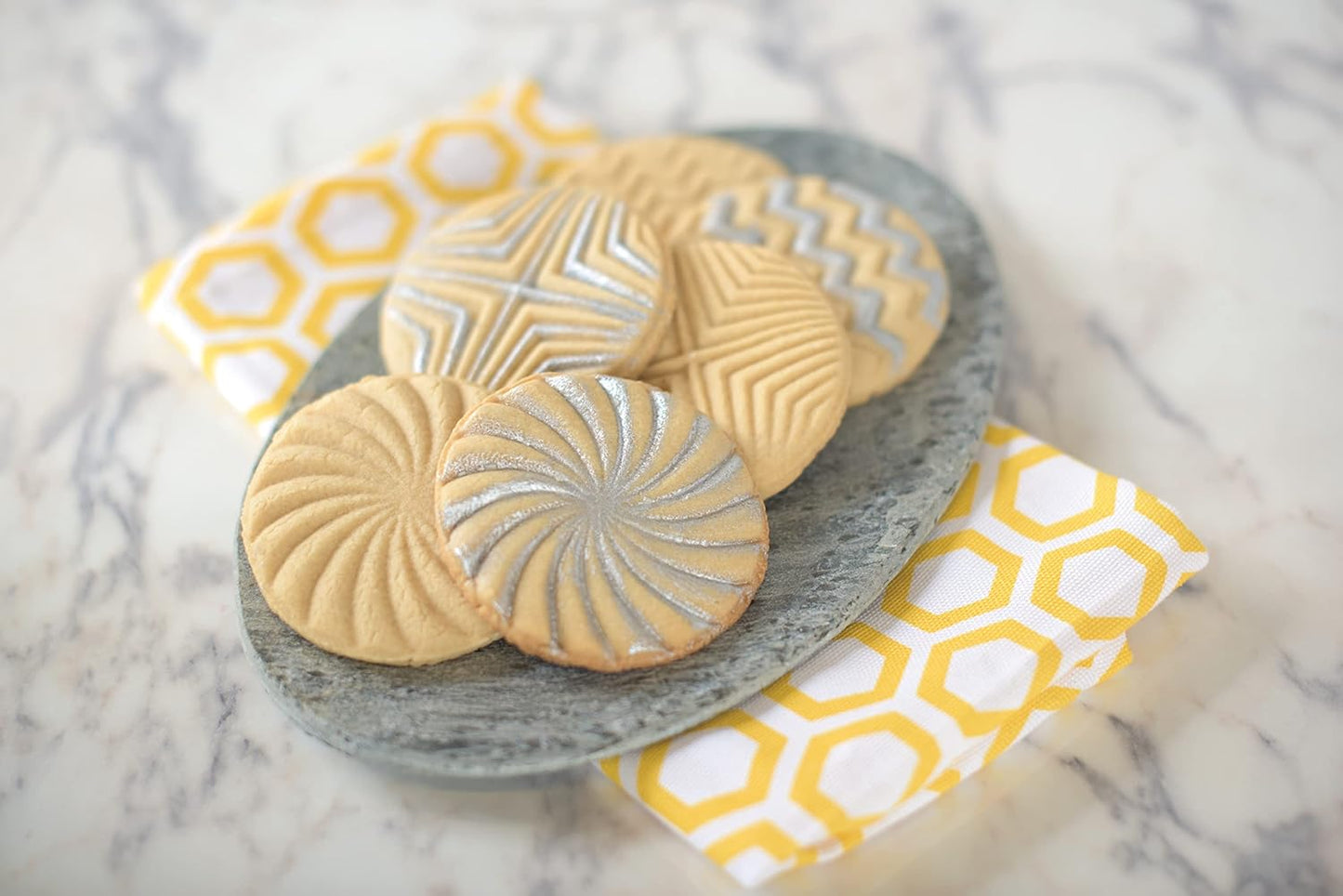 Nordic Ware Geo Cast Cookie Stamps
