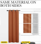 NICETOWN RV Blackout Curtains for Camper Windows, Burnt Orange, Short Blackout - Image 5