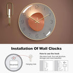 Ergocar Silent Modern Wall Art Deco Clock, Suitable - Image 6