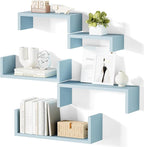 SRIWATANA Floating Shelves for Wall, Wall Shelves for Bathroom, Living Room by SRIWATANA