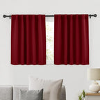 RYB HOME Living Room Curtains 36 inch Length, Darkening Energy Efficient Window by RYBHOME