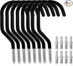 GURADESIGN 8-Pack Heavy Duty Bike Hook, Loading Capacity 100 LBS, 6 inch by GURADESIGN
