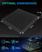 48 Pack Sound Proof Foam Panels - Image 2