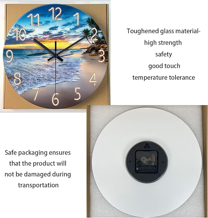 24 Inch Glass Large Wall Clocks - Image 6