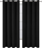 LEMOMO Black Thermal Blackout Curtains/52 x 95 Inch/Set of 2 Panels Room - Image 2