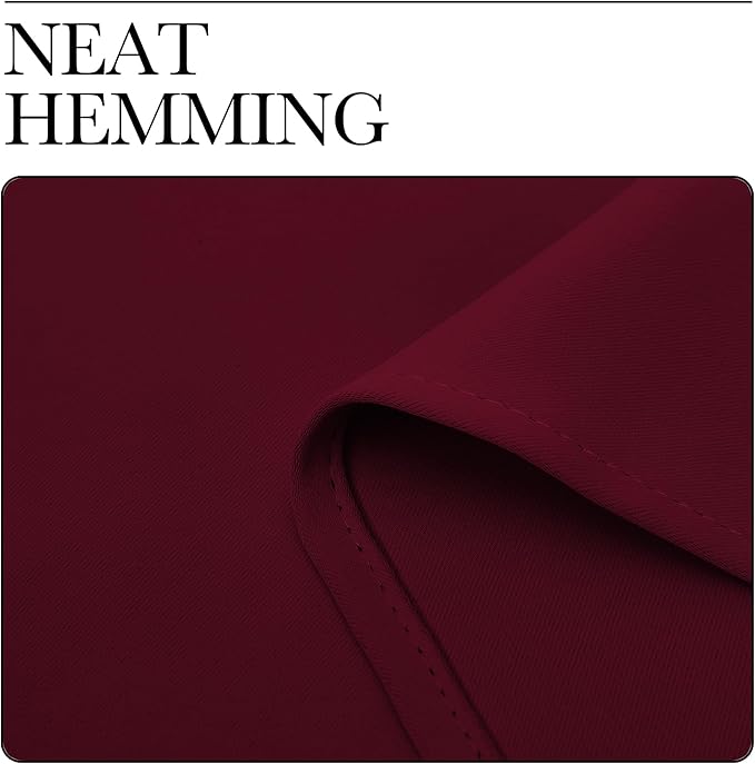 NICETOWN Blackout Curtains for Bedroom, Wine Red, 1 Pair, 42 by 45-inch - Image 6