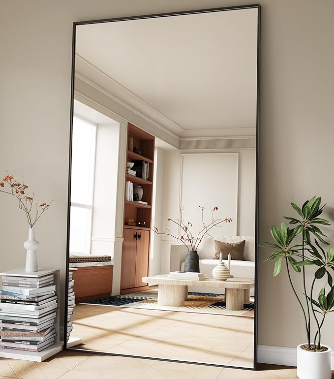 Koonmi 81"x41" Floor Mirror Full Length, Bedroom Floor Body Mirror by KOONMI