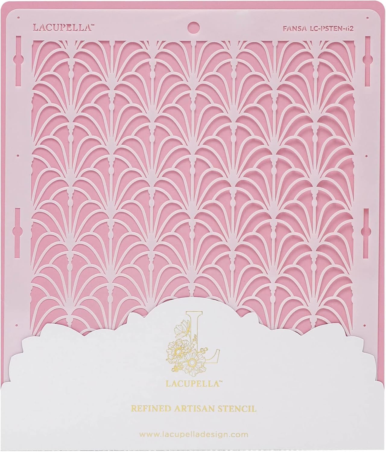 Large Cake Decorating Stencil (FANSA) Fan Art Deco Pattern