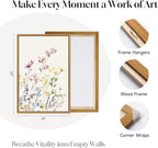 3 Piece Framed Watercolor Floral Canvas Wall Art - Image 6