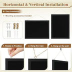 2-Pack Double-sided Black Cork Board - Image 4
