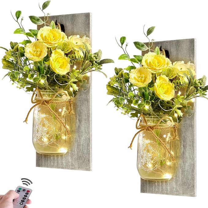 Wall Decor Mason Jar Sconces by HOMECOR